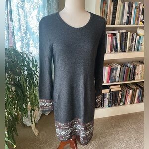 Sherpa adventure gear merino wool blend alpaca nordic knit winter sweater dress